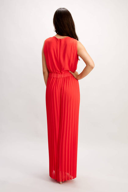 Frank Lyman Formal V-Neck Jumpsuit Red US 4 3