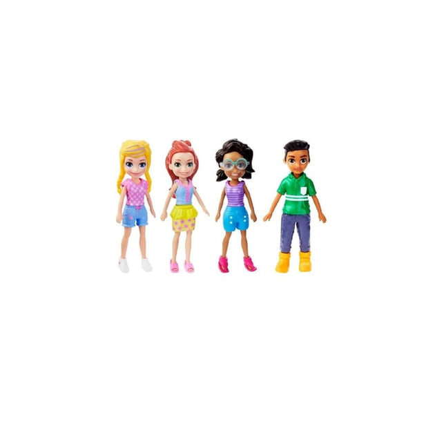 Mattel Polly Pocket Plastic Figures Multi Color 4-Piece 2