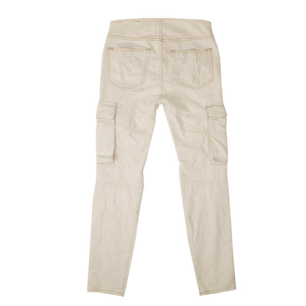 Pro-Ject Unravel Project Denim Tie Up Jeans White Beige US 20 3