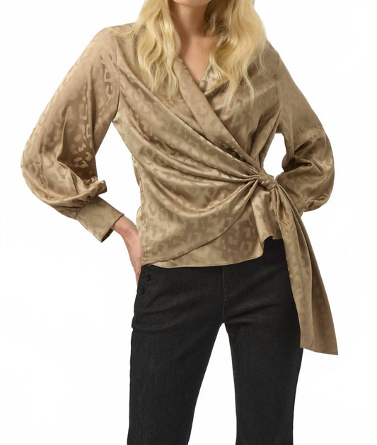 Joseph Ribkoff Wrap Top Gold US 2 2