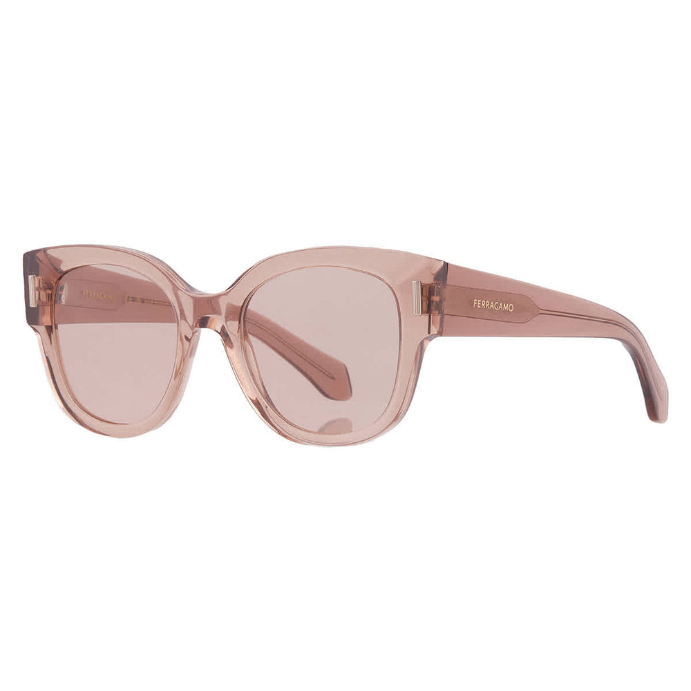 Salvatore Ferragamo Ferragamo Pink Oval Ladies Sunglasses SF2007S