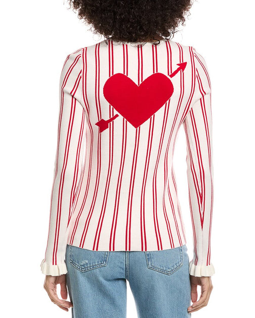 THE UPSIDE Alpine Chrissy Knit Sweater White XS 3