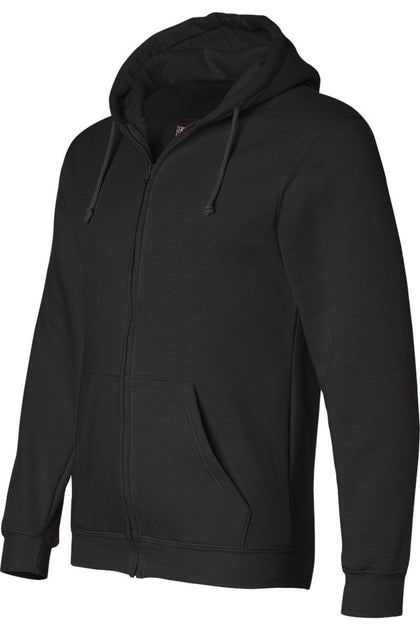 Bayside Kapuzenpullover mit Reißverschluss Schwarz 4XLarge 4