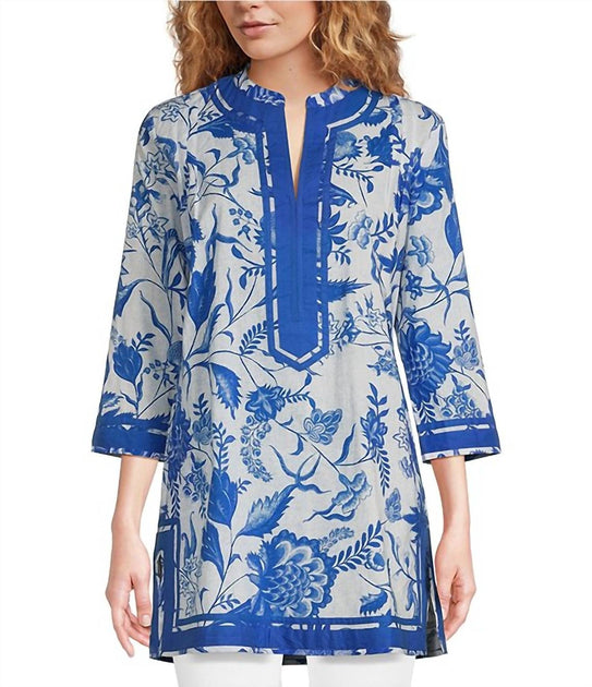 Ro's Garden Tokyo Short Kurta Dress Blue XSmall 3