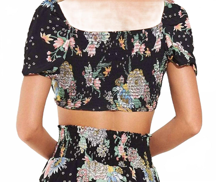 Maaji Riley Crop Top Black Medium 4