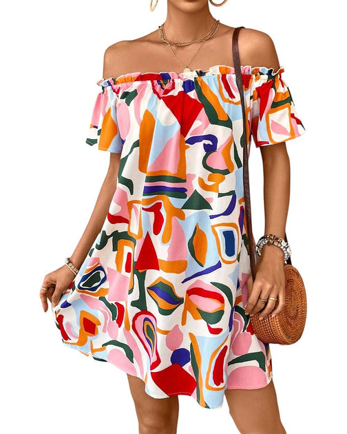 Vera Dolini Mini Dress Multicolor US 6 2