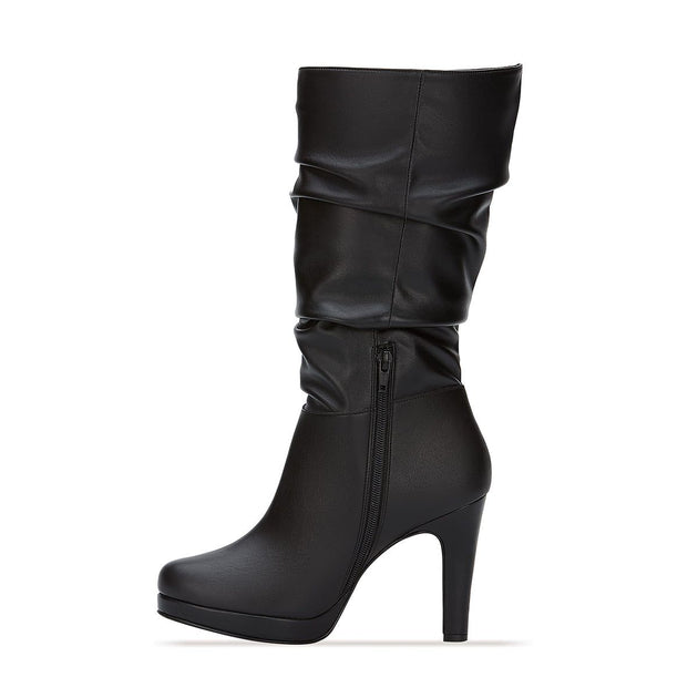 Andrea High Heel Tall Slouch Boots Black US 5 3
