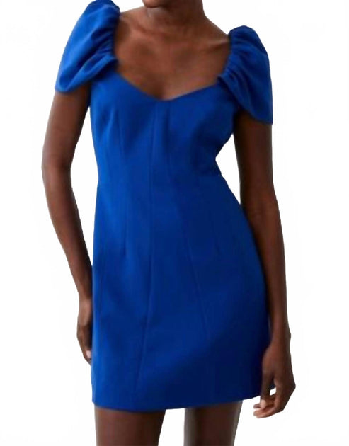 French Connection Whisper Mini Dress Blue US 2 2