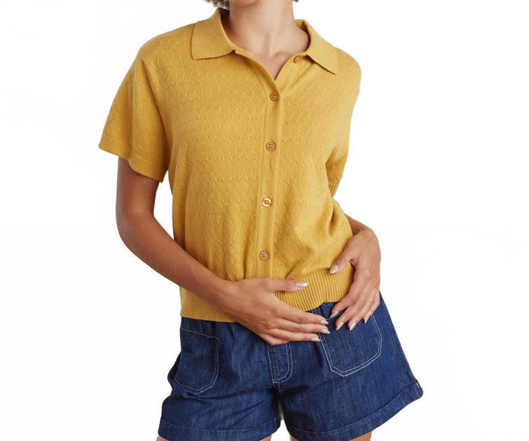 Known Supply Antiqua Cardigan Yellow XLarge 2