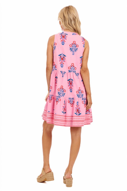 Mudpie Sarajane Dress Pink Large 3