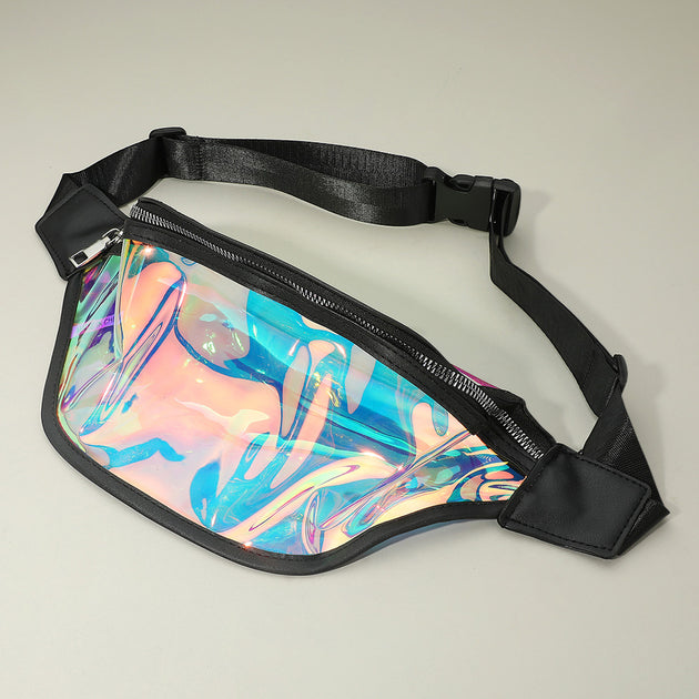 FASHNZFAB Holographic Transparent Waist Bag Multi 5