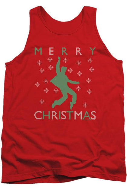 Gildan Elvis Dancing Tank Red Medium 2