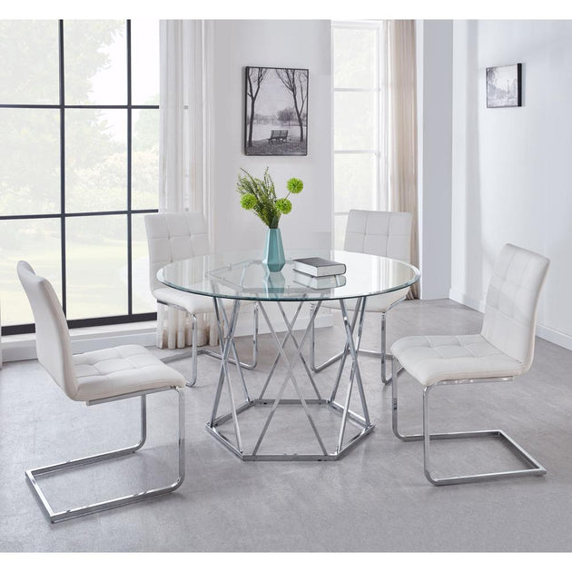Steve Silver Escondido Side Chair White Set of 2 4