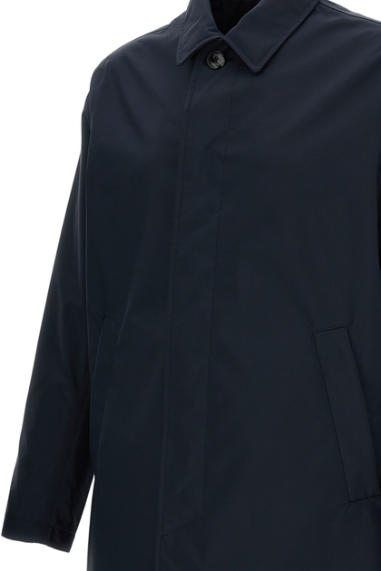 Herno Technical Fabric Raincoat Blue EU 48 4