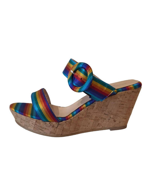 Brenda Zaro Jacquard Wedge Sandal Multi EU 40 3