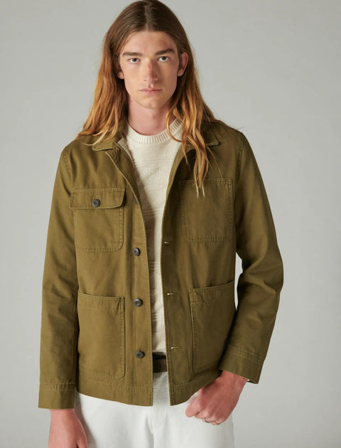 Lucky Brand Chore Jacket Yellow Medium 2