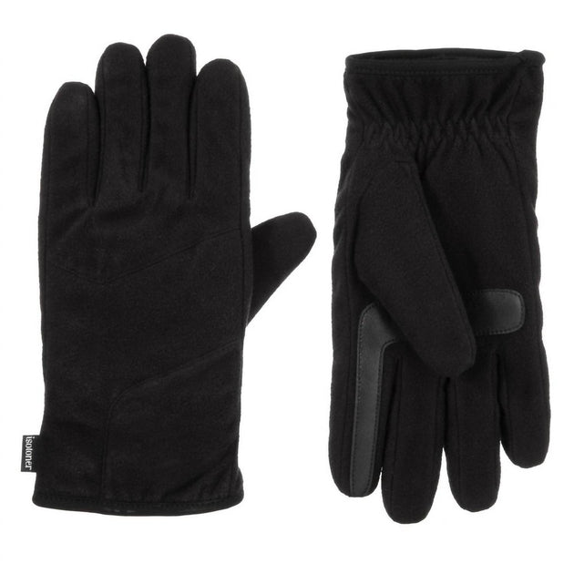 Isotoner Fleece Gloves Black Medium 2