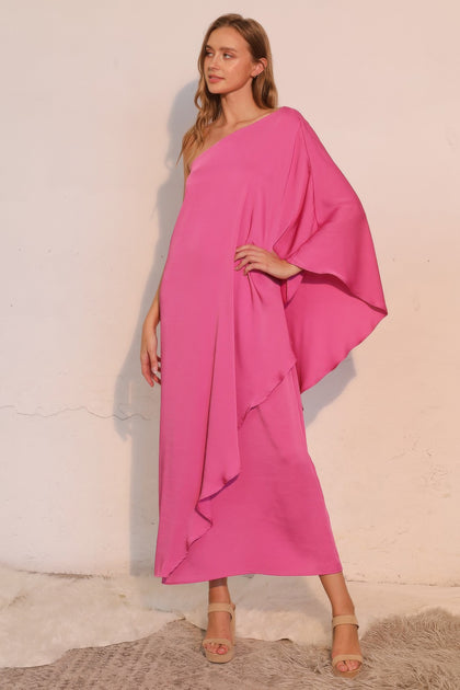 TRUEDAMES Athena Maxi Dress Pink Small 3