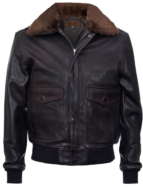 Infinity Air Force A2 Aviator Bomber Jacket Black Medium 2