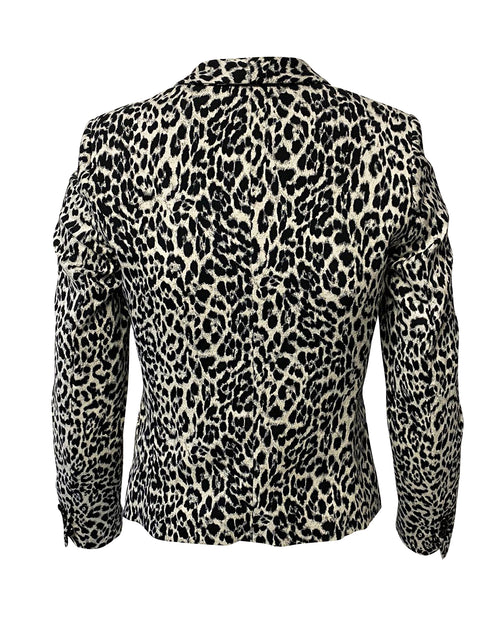 The Kooples Leopard Print Trouser Suit Set Grey EU 36 4