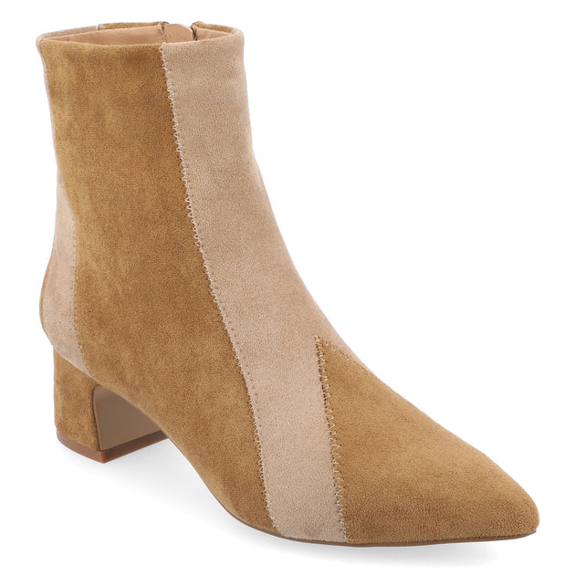 Journee Collection Lusinda Booties Brown US 8.5 2