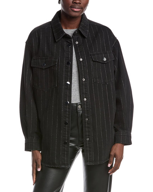 Kenneth Cole Oversized Shacket Black Large 2