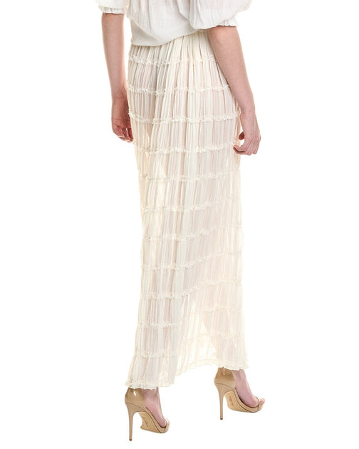 Estellina Maxi Skirt Beige Small 3