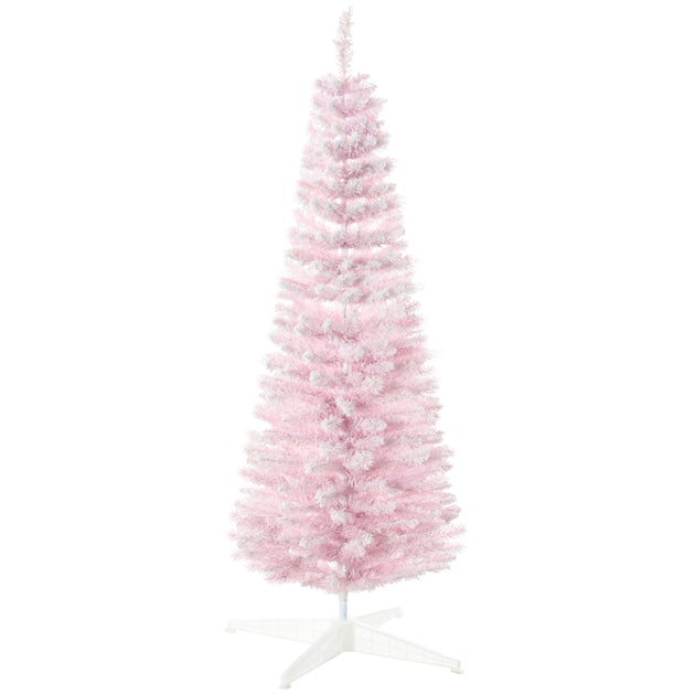 BreeBe 5FT Pencil Artificial Christmas Tree Pink 3