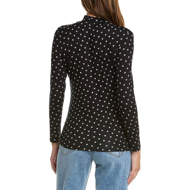 Jones New York FTS1150 Women's Turtleneck Pullover Black Large 3