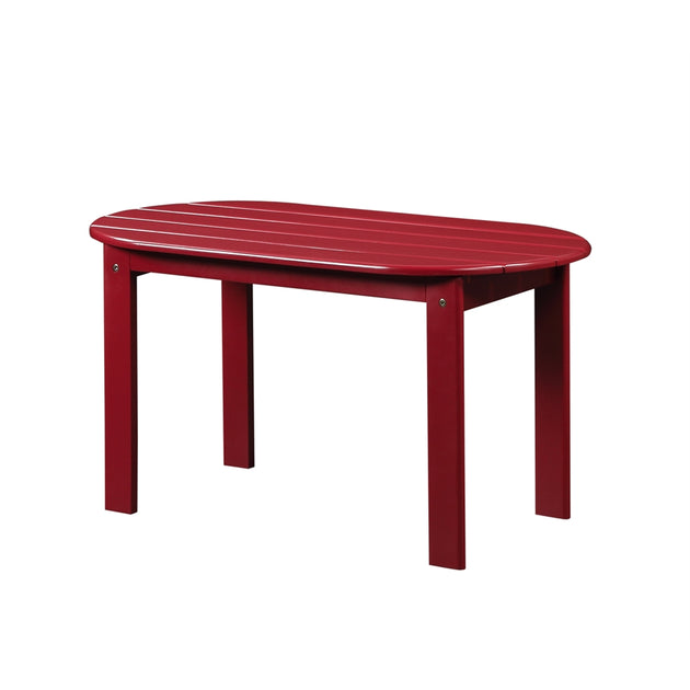 Linon Adirondack Coffee Table Red 2