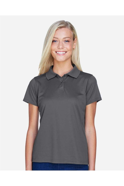 Harriton Women's Polyester Jersey Polo Grey XLarge 4