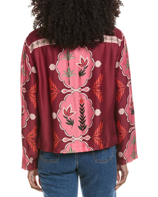 Johnny Was Shannon Jacket Pink Large 3