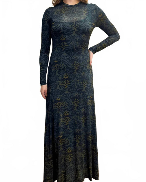Ulla Johnson Amari Jersey Long Sleeve Dress Grey XS 2