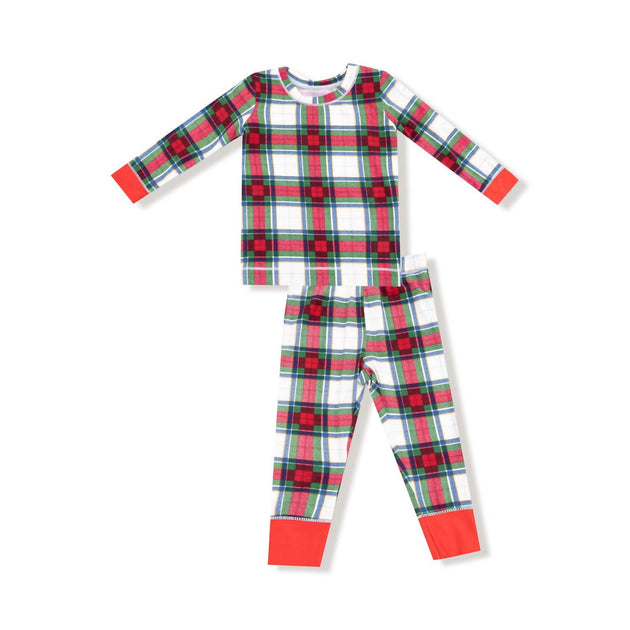 Angel Dear Holiday Plaid Loungewear Set Multi US 2T 2
