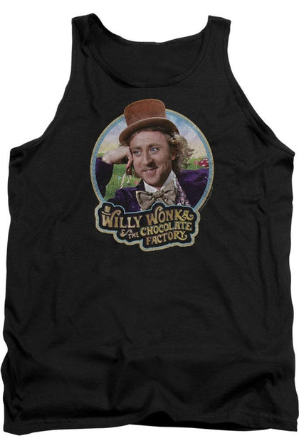 Gildan Willy Wonka And The Chocolate Factory Its Scrumdiddlyumptious Tank Top Black Large 2