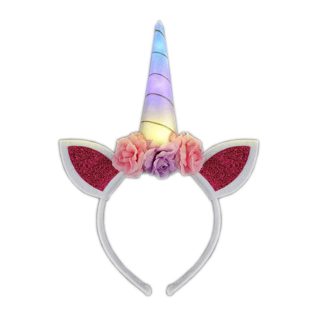 Blinkee Light Up Unicorn Horn Flower Headband Multicolor 2