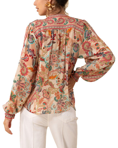 Hale Bob Pink Paisley Patterned Sasha Blouse 2YFW2020 PNK
