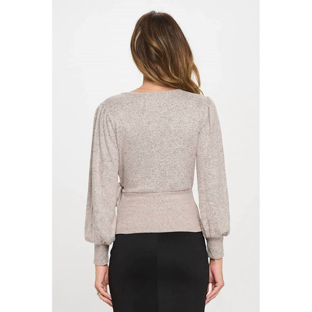 PerSeption Concept Side Tie Wrap Top Beige XLarge 3