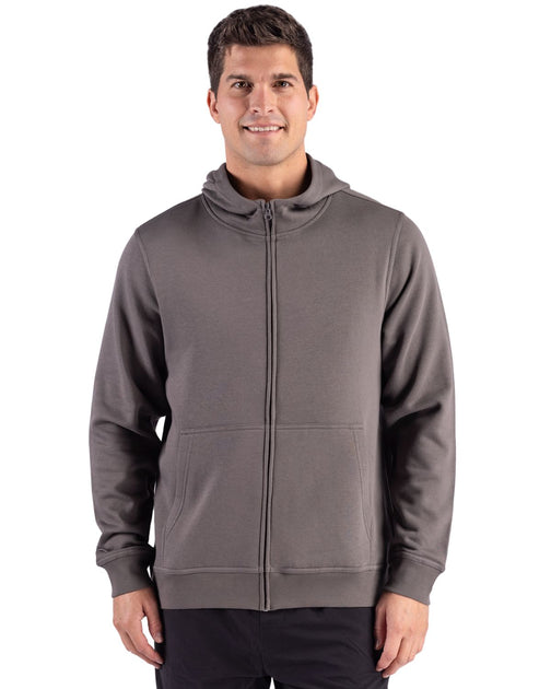 Clique Drive Unisex Full Zip Hooded Sweatshirt Grey Medium 2