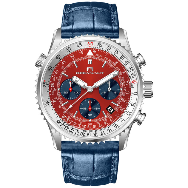 Oceanaut Flight Men's Watch Red 46mm 4