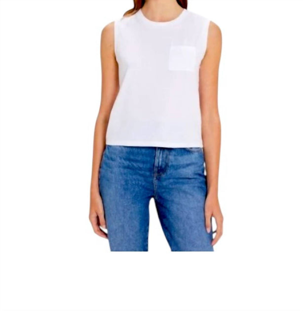 Goldie Lewinter Pocket Tee White Small 3