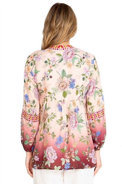 Johnny Was Paris Effortless Blouse Pink Small 3