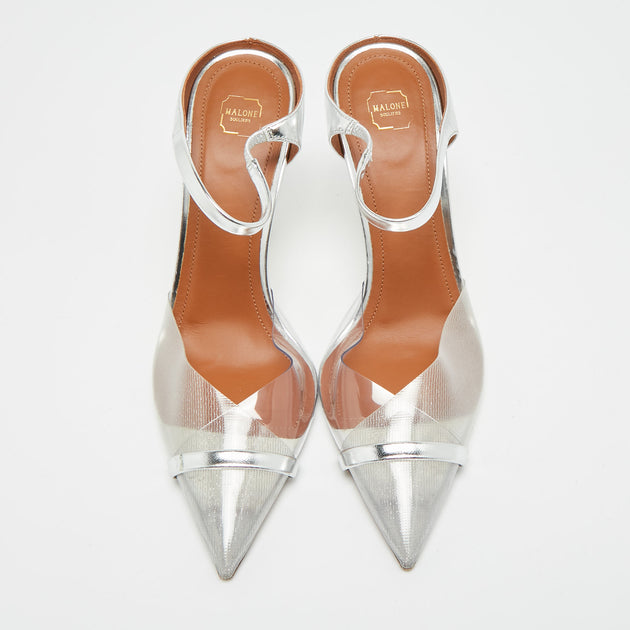 Malone Souliers Iona Mules Silver EU 38.5 4