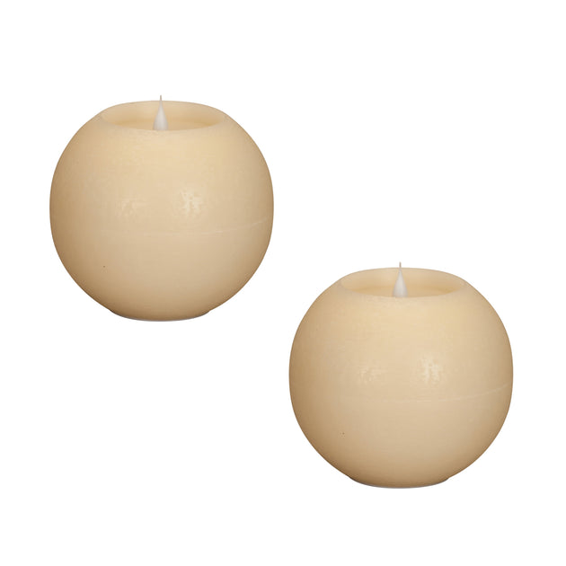 Hivvago Simplux LED Round Candle Beige 2