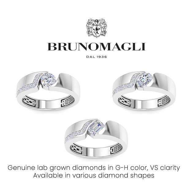 Bruno Magli Floating Ring Silver US 9 5