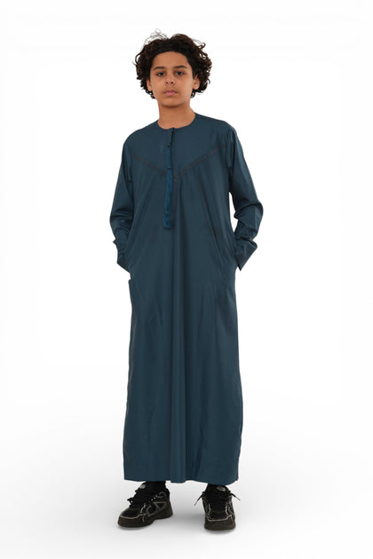 Jungen blaue marokkanische Jubba Robe - ab 6 Jahren 3