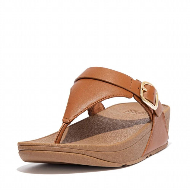 FitFlop Lulu Adjustable Toe-Post Sandal Brown 42 3