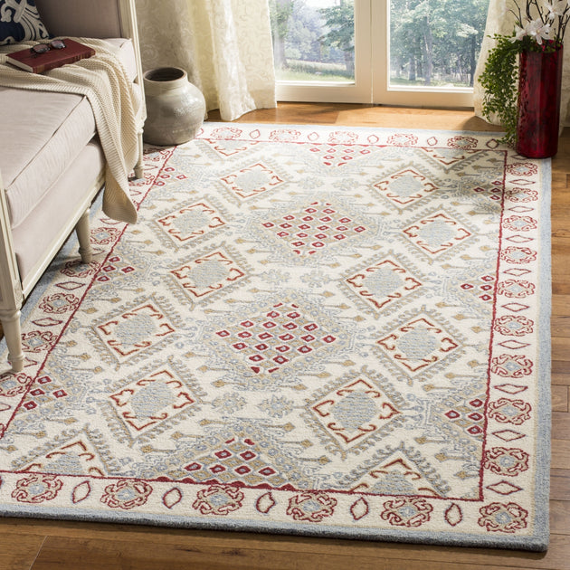 Safavieh MLP511 Area Rug Ivory Red 2
