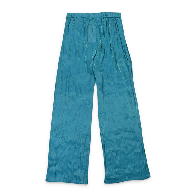 Callipygian Iridescent Pull On Straight Pants Blue Medium 3