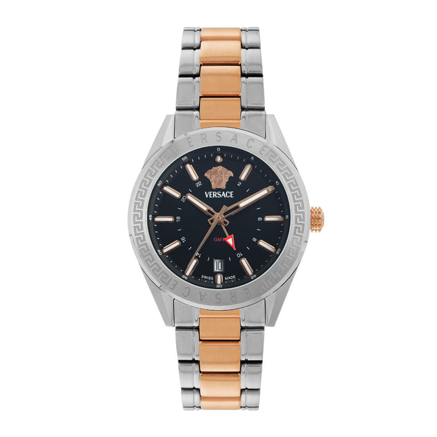 Versace V-Code 42mm Quartz Watch Silver 2